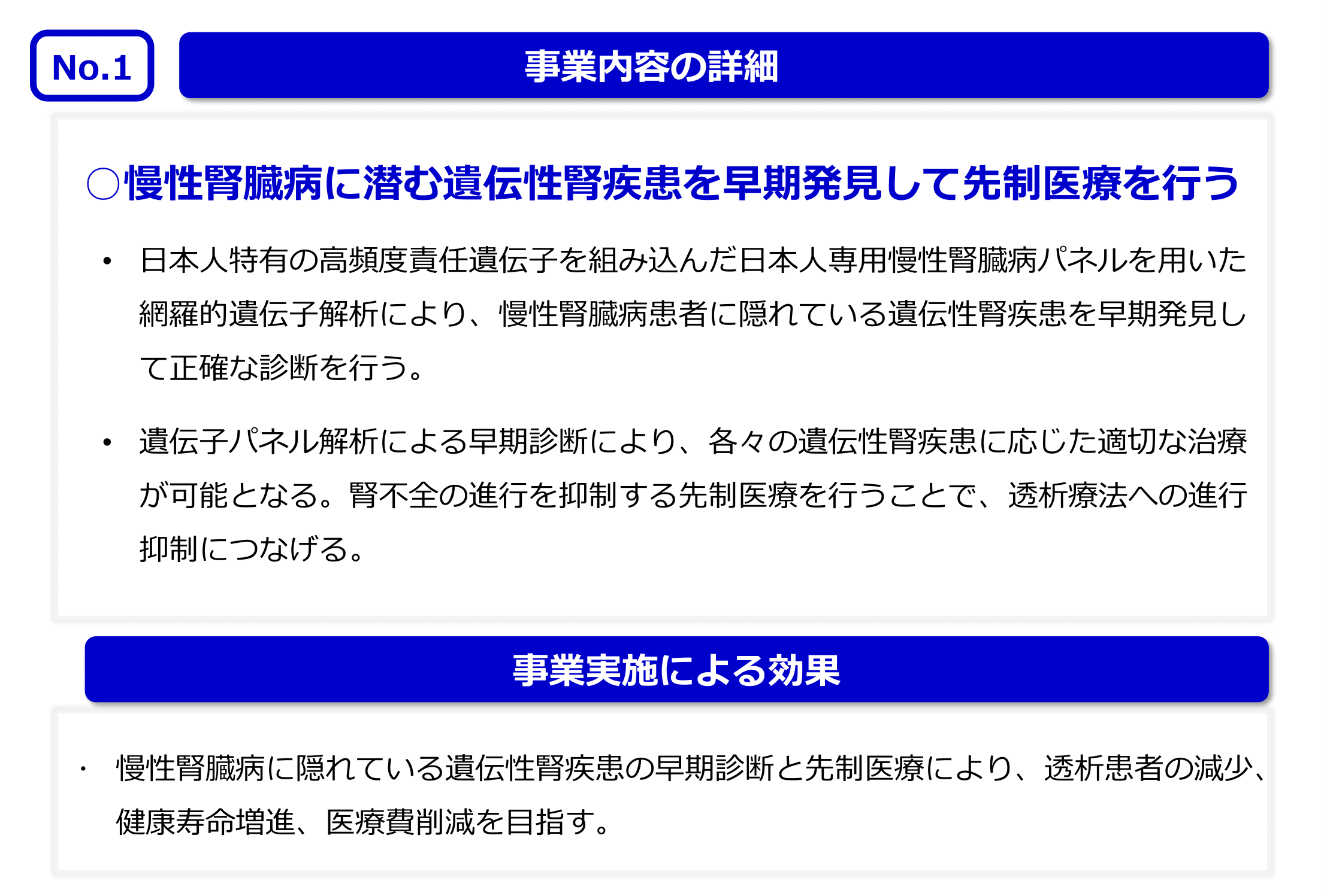 No.1 事業内容の詳細